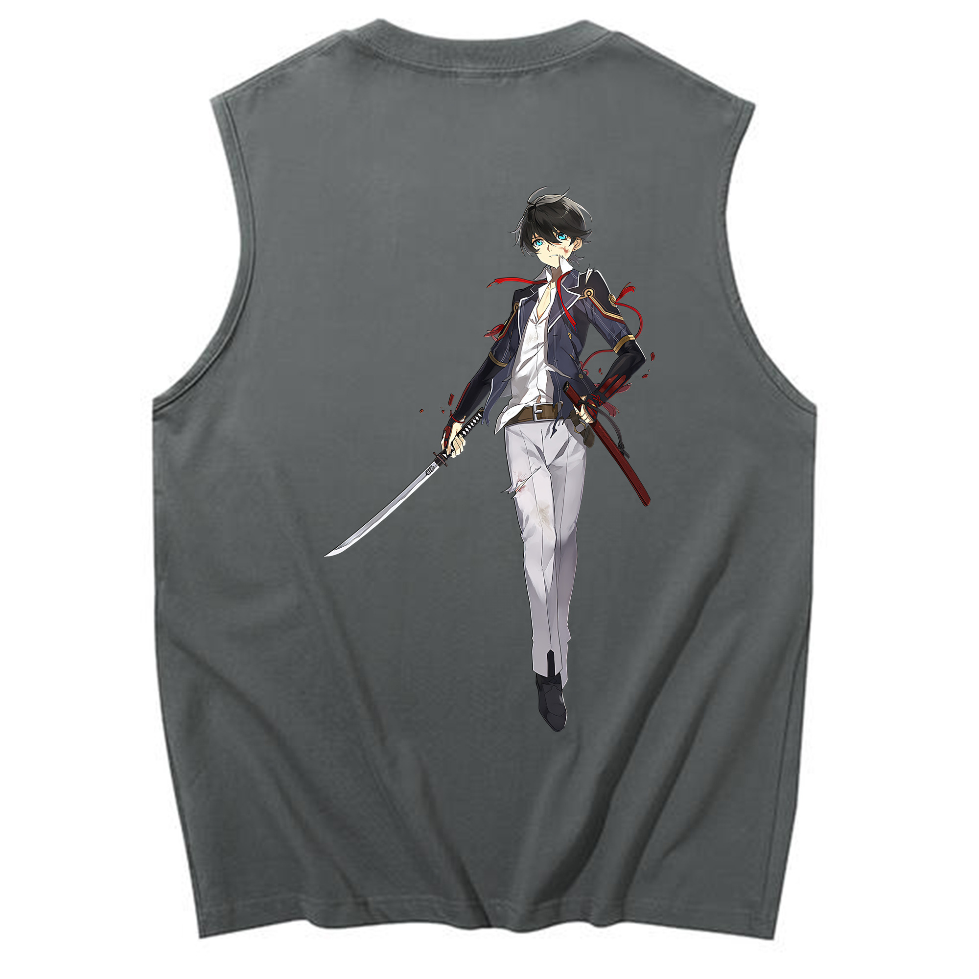（画像用） 刀剣乱舞 Touken Ranbu コットン100％タンクトップ（背面プリント）